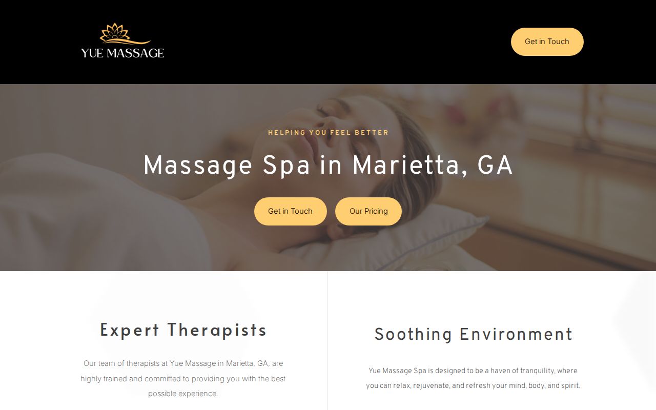 Massage Spa in Marietta, GA Yue Massage Therapy